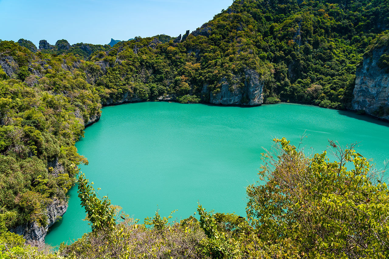 Ang Thong National Park Blue Water in the Southern of Thailand